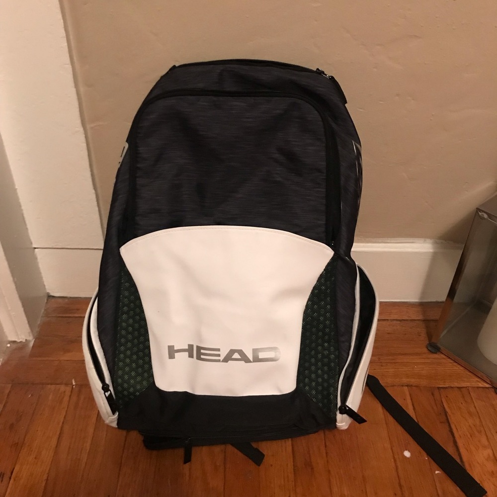 Head Djokovic Tennis Backpack Black and White